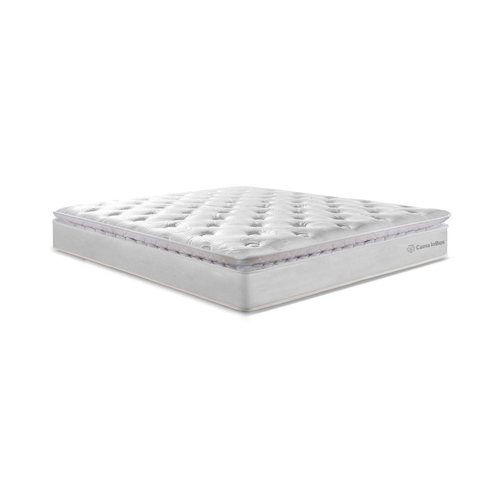 Colchão Queen Molas Ensacadas 158x198 Cama inBox Confort Snow 