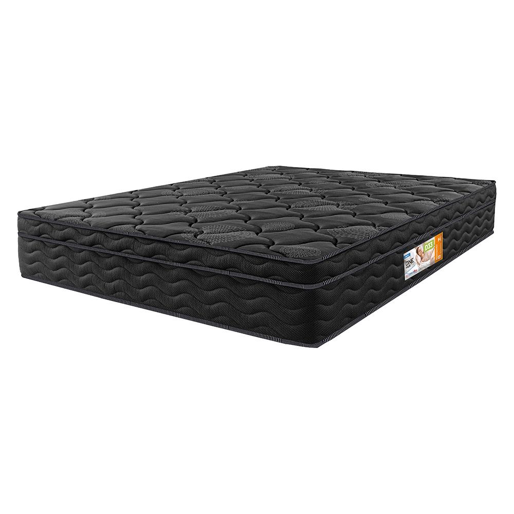 Colchão Queen Ortopédico Black 158x198x28 One Face Espuma D33 Preto