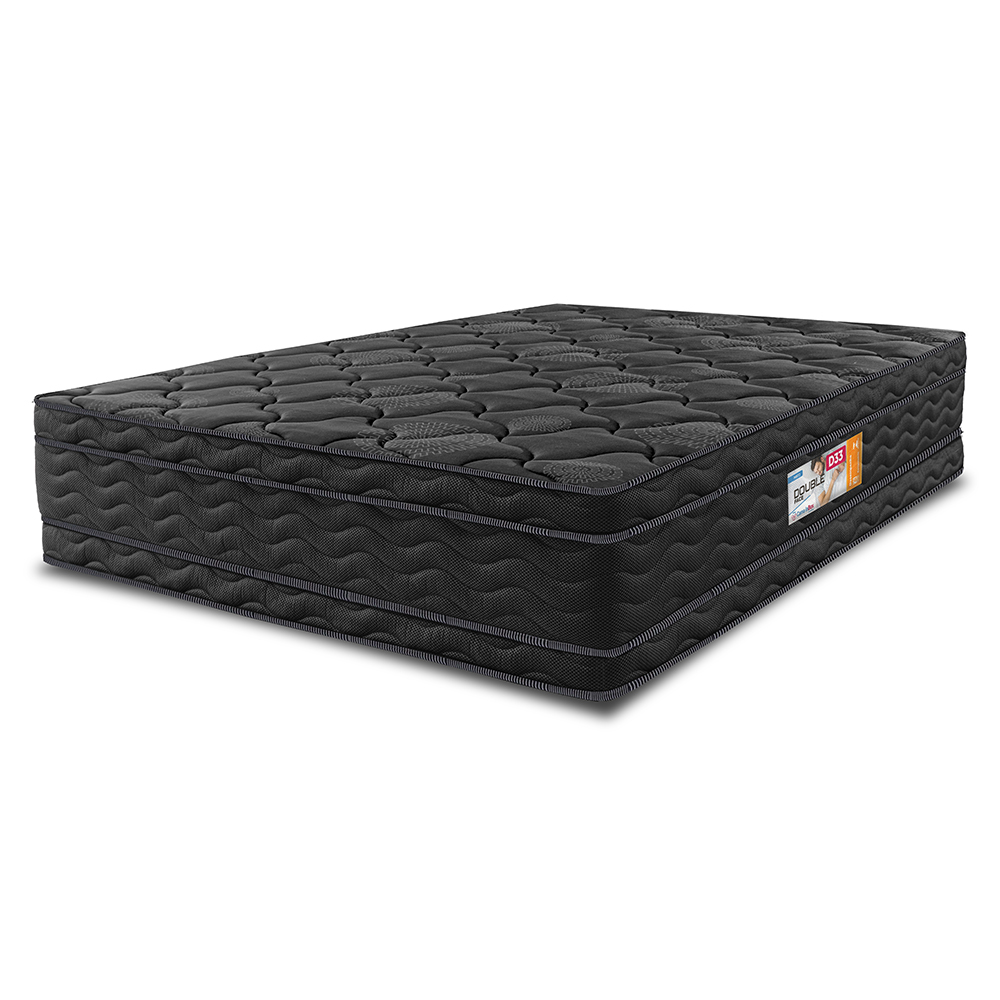 Colchão Queen Ortopédico Black 158x198x32 Double Face Espuma D33 Preto