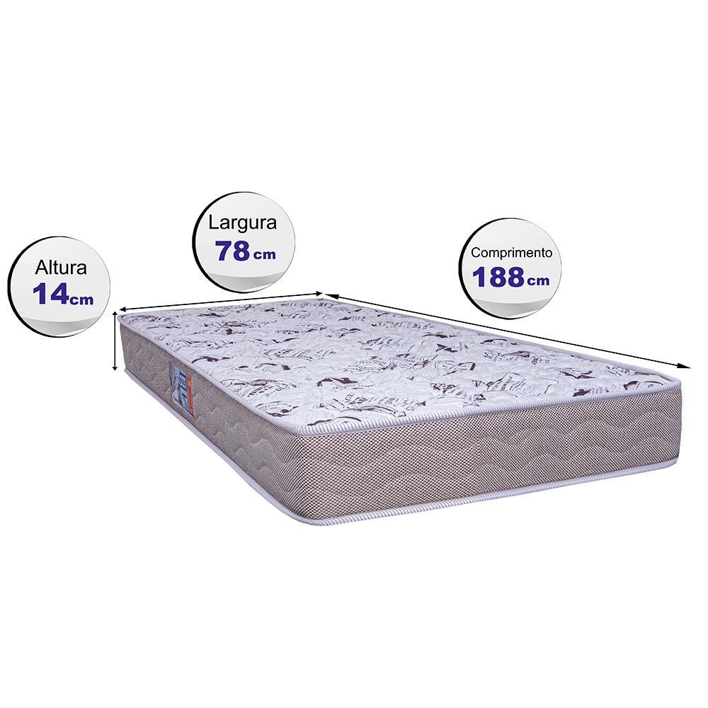 Colchão Solteiro D33 Firm 78x188x14cm Cama inBox News