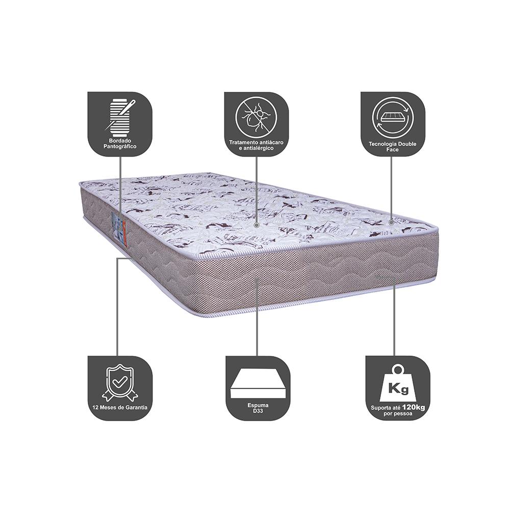 Colchão Solteiro D33 Firm 78x188x14cm Cama inBox News