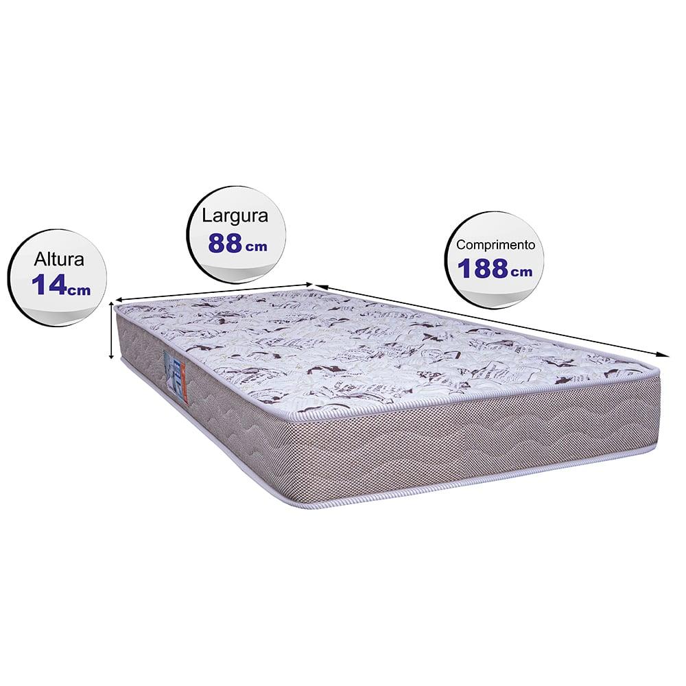 Colchão Solteiro D33 Firm 88x188x14cm Cama inBox News