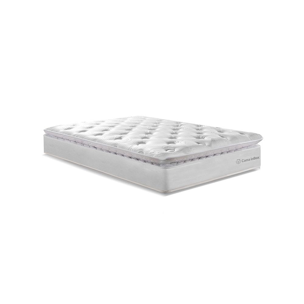 Colchão Solteiro Molas Ensacadas 88x188 Cama inBox Confort Snow
