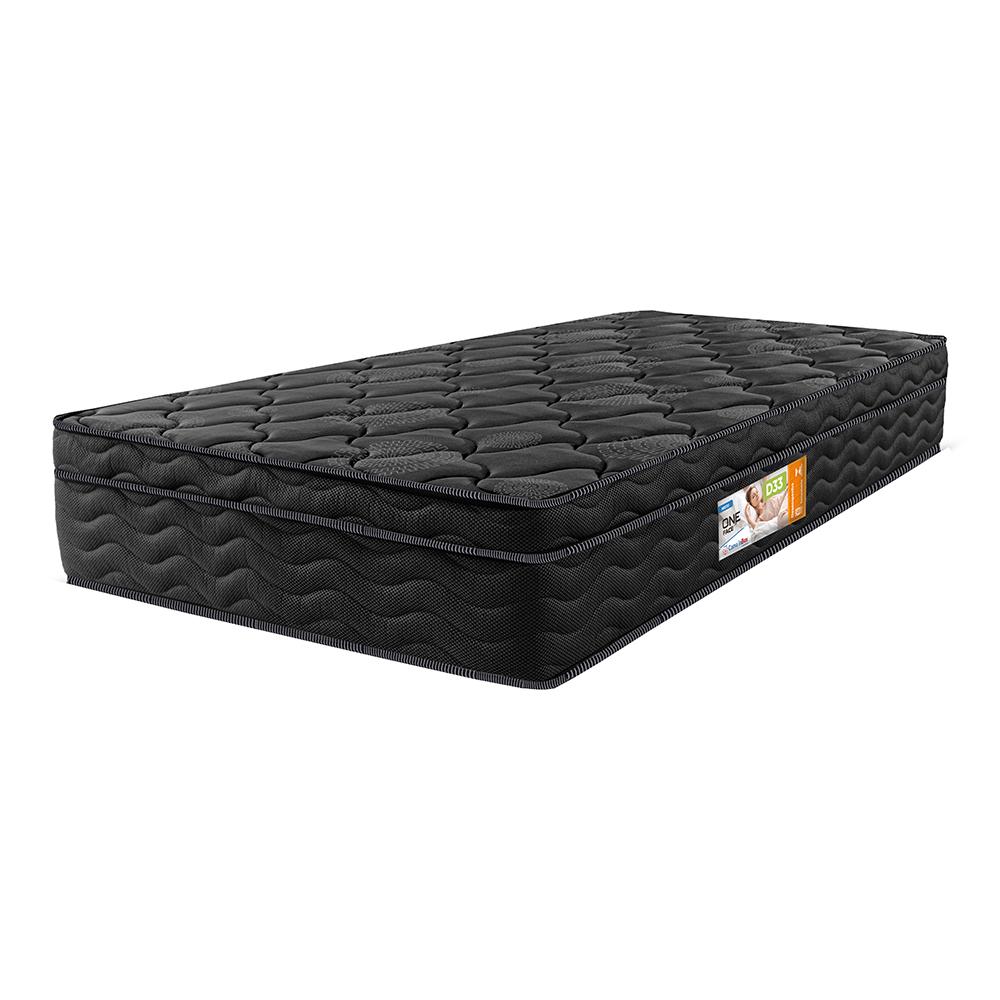 Colchão Solteiro OrtoFirm Black 88x188x28 One Face Espuma D33 Preto