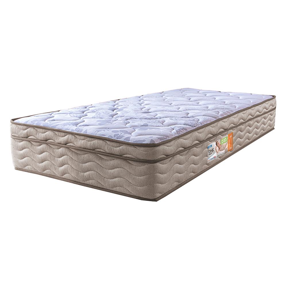Colchão Solteiro Ortopédico 88x188x28 One Face Espuma D33 Dourado