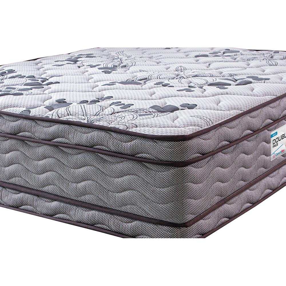 Colchão Solteiro Ortopédico 88x188x32 Double Face Espuma D45 Cinza