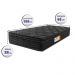 Colchão Solteiro Ortopédico Black 88x188x28 One Face Espuma D33 Preto