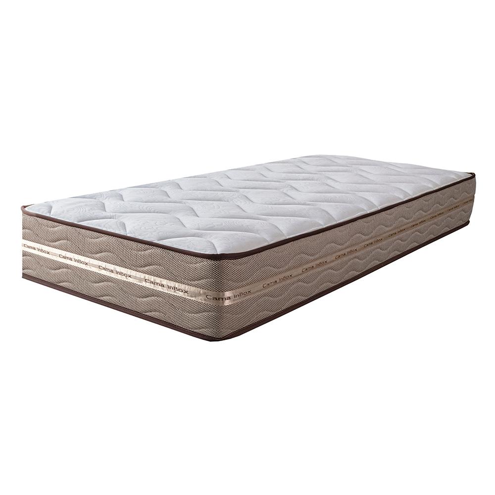 Colchão Solteiro de Molas Ensacadas 88x188x22 Cama inBox Smart Gold Bege