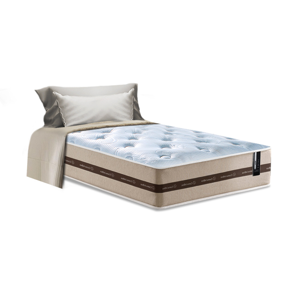 Colchão de Molas Solteiro Cama inBox Smart Pró 88x188x22 Bege
