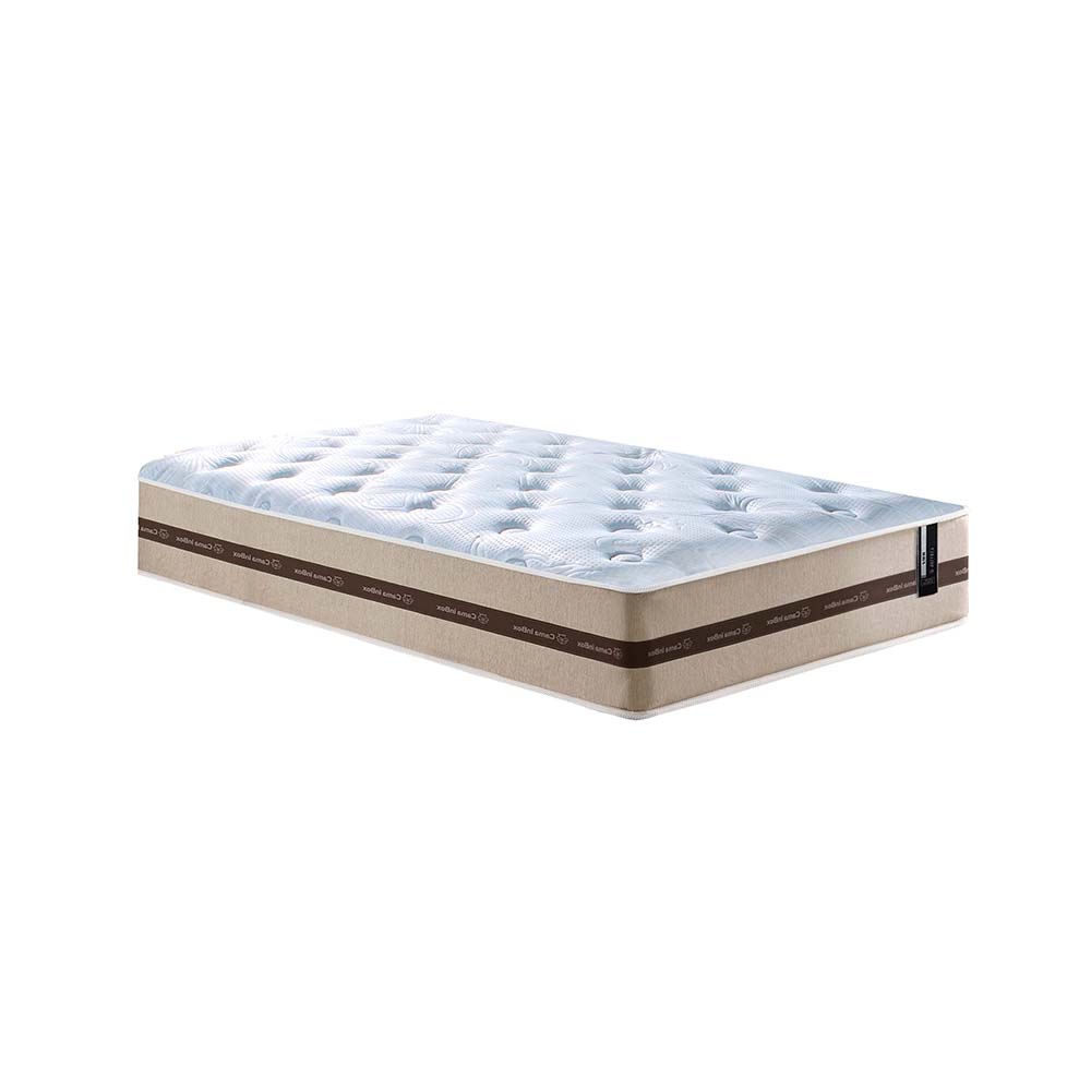 Colchão de Molas Solteiro Cama inBox Smart Pró 88x188x22 Bege
