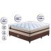 Conjunto Cama Box Casal (Colchão + Box) de Molas Ensacadas Cama inBox Smart 138x188x60 Bege