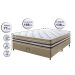 Conjunto Cama Box Casal de Molas Ensacadas Cama inBox Select Euro Soft 138x188x71 Bege