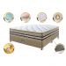 Conjunto Cama Box Casal de Molas Ensacadas Cama inBox Select Euro Soft 138x188x71 Bege