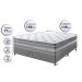Conjunto Cama Box Casal de Molas Ensacadas Cama inBox Select Euro Soft 138x188x71 Cinza