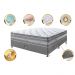 Conjunto Cama Box Casal de Molas Ensacadas Cama inBox Select Euro Soft 138x188x71 Cinza