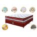 Conjunto Cama Box Casal de Molas Ensacadas Cama inBox Select Euro Soft 138x188x71 Vermelho