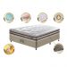 Conjunto Cama Box Casal de Molas Ensacadas D33 Cama inBox Select Firme 138x188x70 Bege