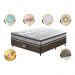 Conjunto Cama Box Casal de Molas Ensacadas D33 Cama inBox Select Firme 138x188x70 Café