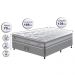 Conjunto Cama Box Casal de Molas Ensacadas D33 Cama inBox Select Firme 138x188x70 Cinza