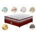 Conjunto Cama Box Casal de Molas Ensacadas D33 Cama inBox Select Firme 138x188x70 Vermelho