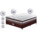 Conjunto Cama Box Casal de Molas Ensacadas D33 Cama inBox Select Firme 138x188x70 Vinho