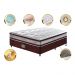 Conjunto Cama Box Casal de Molas Ensacadas D33 Cama inBox Select Firme 138x188x70 Vinho