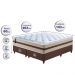 Conjunto Cama Box King (Colchão + Box) de Molas Ensacadas Cama inBox Smart 193x203x60 Bege