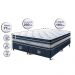 Conjunto Cama Box King de Molas Ensacadas Cama inBox Select Euro Soft 193x203x71 Azul