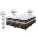 Conjunto Cama Box King de Molas Ensacadas Cama inBox Select Euro Soft 193x203x71 Café
