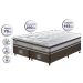 Conjunto Cama Box King de Molas Ensacadas D33 Cama inBox Select Firme 193x203x70 Café
