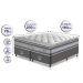 Conjunto Cama Box King de Molas Ensacadas D33 com Pillow TOP Cama inBox Select 193x203x70 Cinza