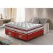 Conjunto Cama Box King de Molas Ensacadas D33 com Pillow TOP Cama inBox Select 193x203x70 Vermelho