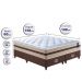 Conjunto Cama Box Queen (Colchão + Box) de Molas Cama inBox Smart Pró 158x198x60 Bege