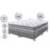 Conjunto Cama Box Queen de Molas Ensacadas Cama inBox Select Euro Soft 158x198x71 Cinza