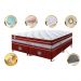 Conjunto Cama Box Queen de Molas Ensacadas Cama inBox Select Euro Soft 158x198x71 Vermelho