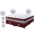 Conjunto Cama Box Queen de Molas Ensacadas Cama inBox Select Euro Soft 158x198x71 Vinho