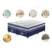 Conjunto Cama Box Queen de Molas Ensacadas D33 Cama inBox Select Firme 158x198x70 Azul