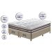 Conjunto Cama Box Queen de Molas Ensacadas D33 Cama inBox Select Firme 158x198x70 Bege
