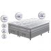 Conjunto Cama Box Queen de Molas Ensacadas D33 Cama inBox Select Firme 158x198x70 Cinza