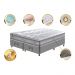 Conjunto Cama Box Queen de Molas Ensacadas D33 Cama inBox Select Firme 158x198x70 Cinza