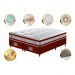 Conjunto Cama Box Queen de Molas Ensacadas D33 Cama inBox Select Firme 158x198x70 Vermelho