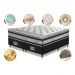 Conjunto Cama Box Queen de Molas Ensacadas D33 com Pillow TOP Cama inBox Select 158x198x70 Preto