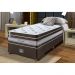 Conjunto Cama Box Solteiro de Molas Ensacadas Cama inBox Select Euro Soft 88x188x71 Café