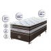 Conjunto Cama Box Solteiro de Molas Ensacadas Cama inBox Select Euro Soft 88x188x71 Café