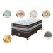 Conjunto Cama Box Solteiro de Molas Ensacadas Cama inBox Select Euro Soft 88x188x71 Café