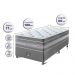 Conjunto Cama Box Solteiro de Molas Ensacadas Cama inBox Select Euro Soft 88x188x71 Cinza