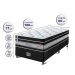 Conjunto Cama Box Solteiro de Molas Ensacadas Cama inBox Select Euro Soft 88x188x71 Preto