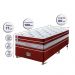 Conjunto Cama Box Solteiro de Molas Ensacadas Cama inBox Select Euro Soft 88x188x71 Vermelho
