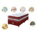 Conjunto Cama Box Solteiro de Molas Ensacadas Cama inBox Select Euro Soft 88x188x71 Vermelho