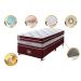 Conjunto Cama Box Solteiro de Molas Ensacadas Cama inBox Select Euro Soft 88x188x71 Vinho
